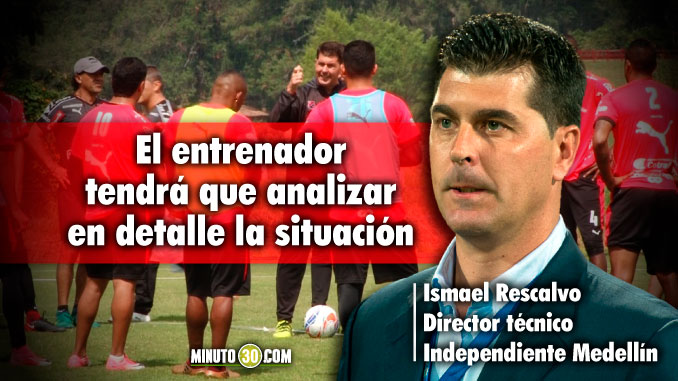 A Ismael Rescalvo le apareció un "dolor de cabeza" tras el partido con Millonarios 3 A Ismael Rescalvo le aparecio un dolor de cabeza tras el partido con Millonarios