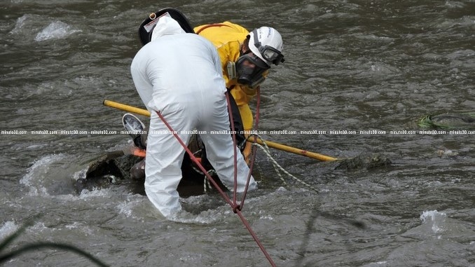 AUDIO Y FOTOS: Cuerpo hallado en el río Medellín al parecer estaría vinculado con los cuatro "embolsados" 5 Cuerpo_Rio_Medellin_10