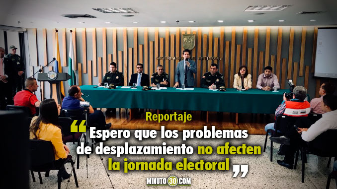 Gobernador espera que los desplazados puedan votar en el sitio donde se encuentren