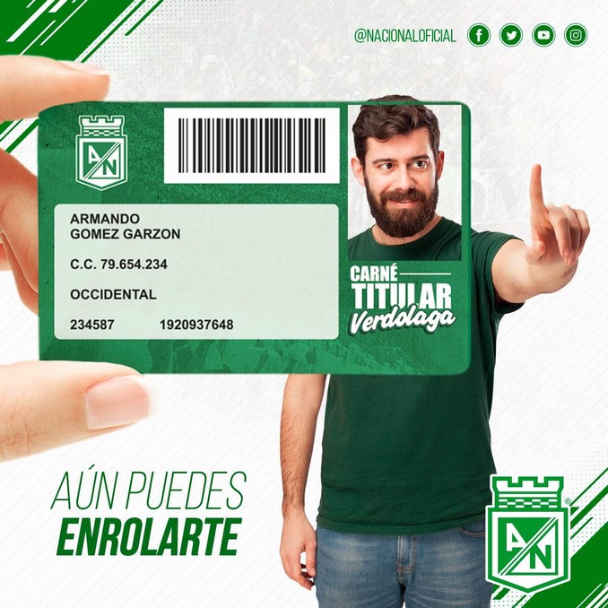 Hinchas de Sur y Norte, obligados a enrolarse si quieren asistir al Atanasio este miércoles 2 Enrolamiento hinchas Atletico Nacional 1