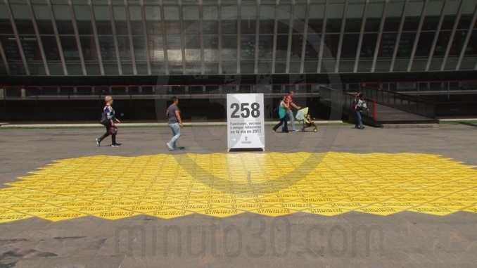 Homenaje víctimas de accidentes de tránsito