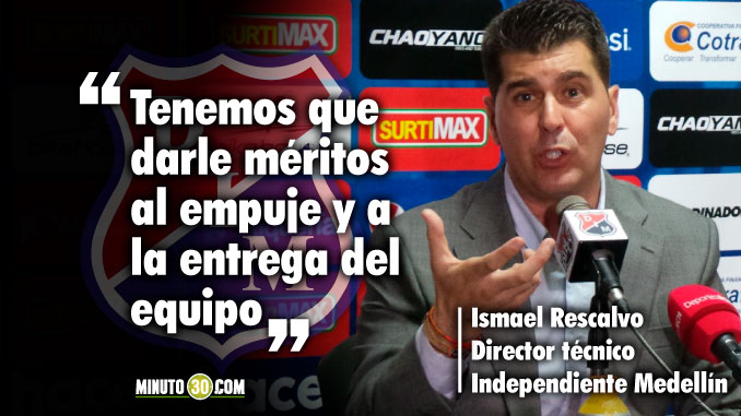 "Los cambios nos dieron la variante táctica que estábamos buscando", Ismael Rescalvo 3 Los cambios nos dieron la variante tactica que estabamos buscando Rescalvo