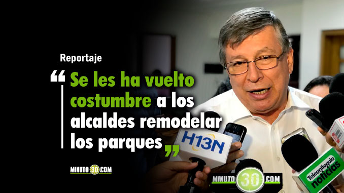 VIDEO: Denuncian sobrecostos en la contratación para la remodelación del parque de La Ceja. El alcalde se defiende