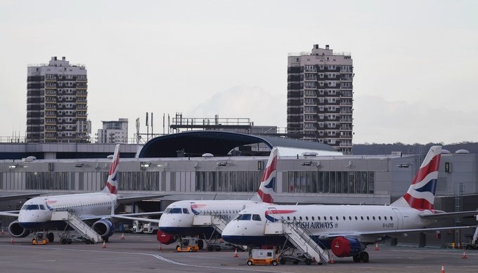 Vista del aeródromo London City Airport en Londres, Reino Unido, hoy, 12 de febrero de 2018. EFE