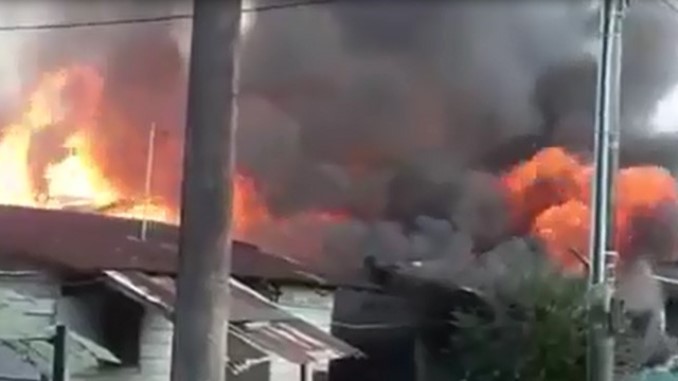 Se incendió casa en la que habitaban policías en Murindó