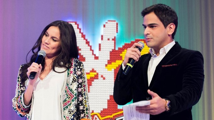 Linda Palma y Alejandro Palacio/ Propiedad de Caracol