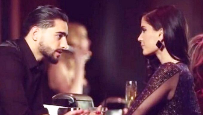 Natalia Barulich y Maluma en 'Felices los 4'