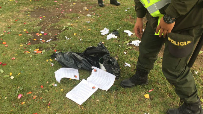 Bomba panfletaria explotó en el sector de Paloquemao