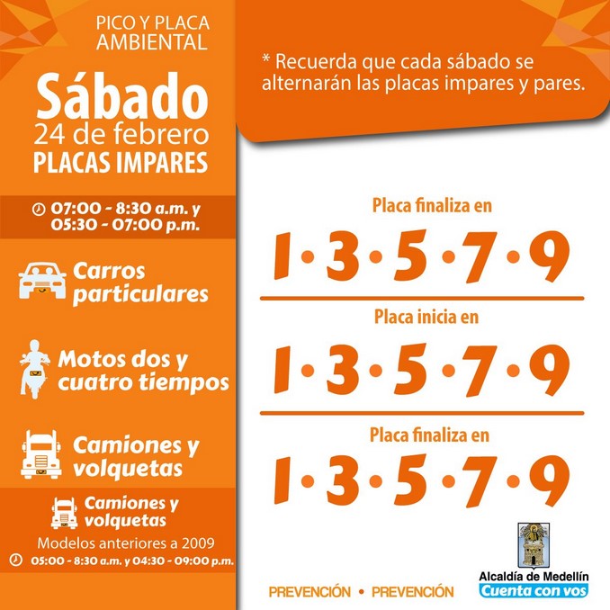 Pico y Placa sábado