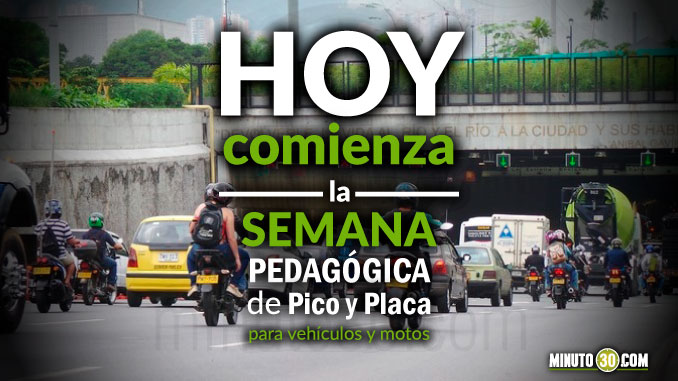 Este lunes inició la rotación del Pico y Placa en Medellín