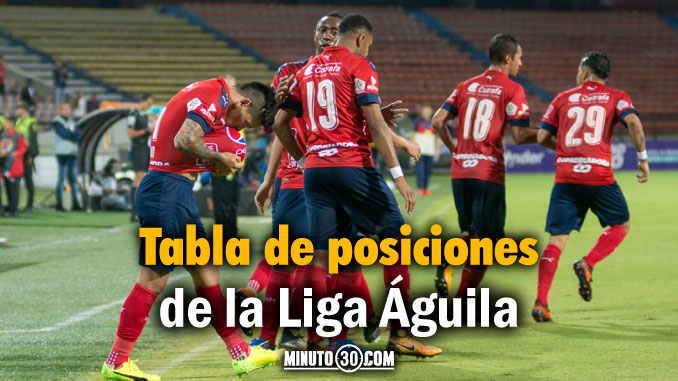 A falta de un partido, Medellín es líder y gusta tras su debut en Liga Águila I-2018 5 portada tabla posiciones liga aguila fecha 1