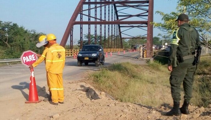 Habilitado tránsito por puente Simaña, Cesar, tras ataque del ELN