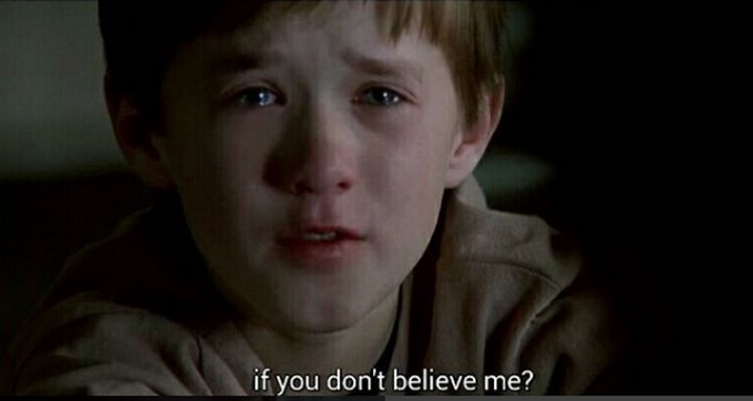 Haley Joel Osment en 'Sexto Sentido'