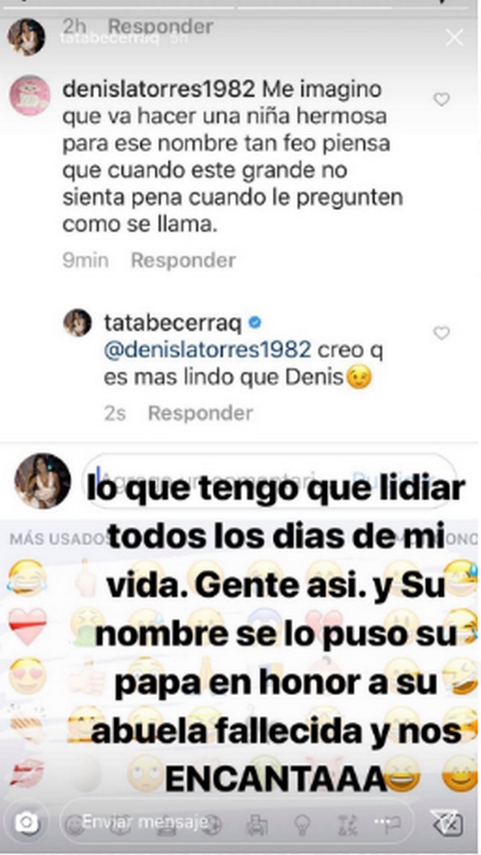 Captura tomada de Instagram: @tatabecerraq