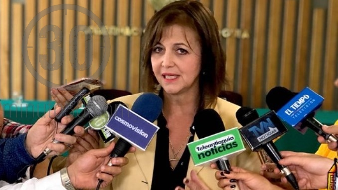 La secretaria de Gobierno de Antioquia, Victoria Eugenia Ramírez