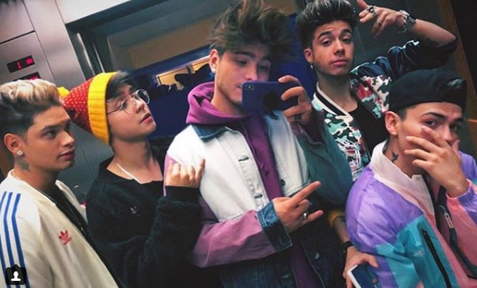 Paisa Blogs, Mario Ruíz, Sebastián Villalobos, Mario Bautista y RK Artista/ Tomada de Instagram: @sebas