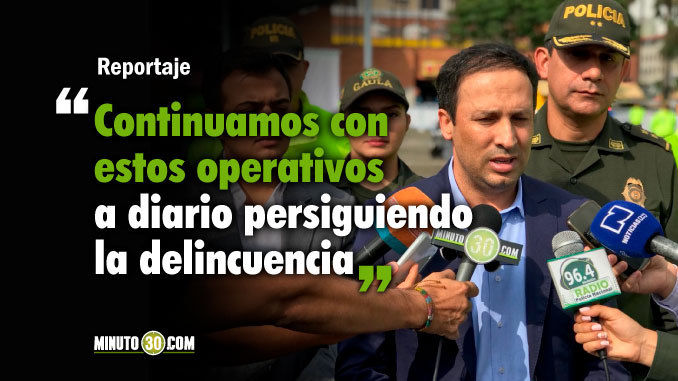 30 capturados y abundante material incautado dejan operativos en Medellin