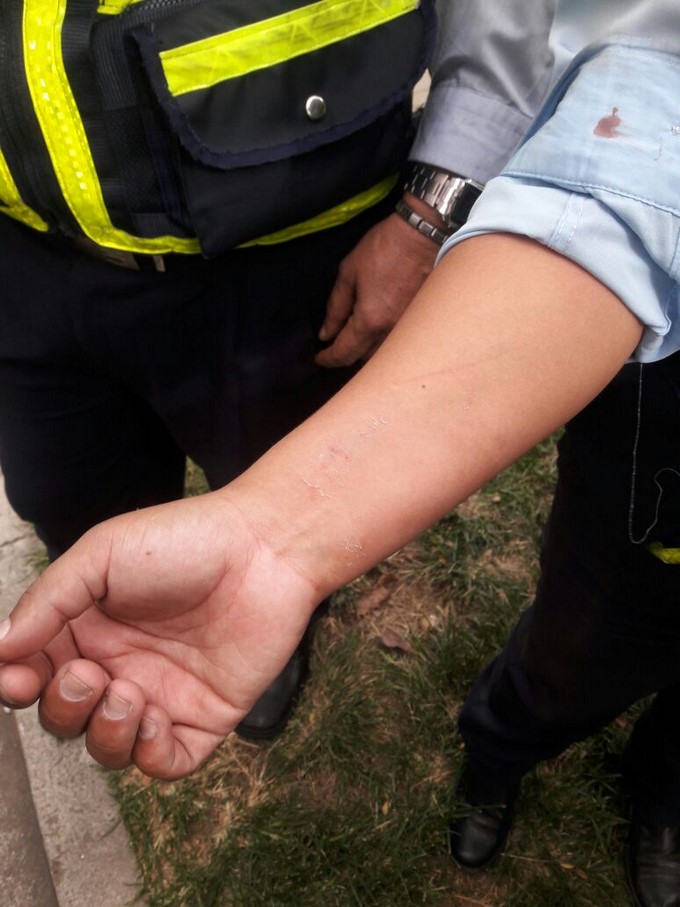 VIDEO Y FOTOS: Hombre agredió a un agente de tránsito en Ciudad del Río 3 Agente de transito agredida por Ciudad del R%C3%ADo 1