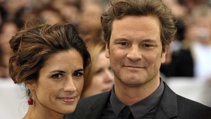 El actor británico Colin Firth y su esposa Livia Giuggioli. EFE/Archivo