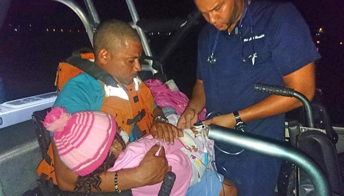 Armada evacuó a una menor de cuatro años con problemas de salud desde Providencia