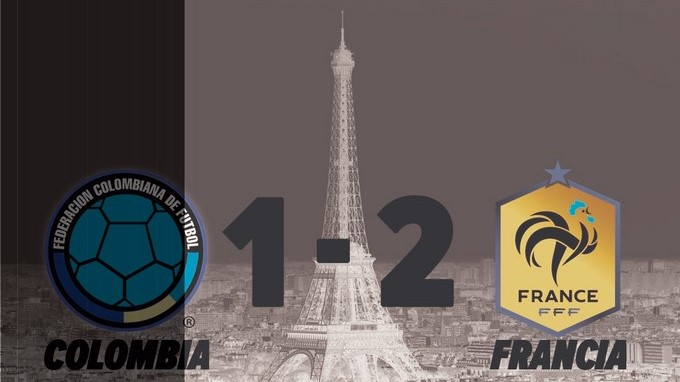 Vídeos. Tres goles y mucha confusión en el Francia-Colombia al término del primer tiempo 1 colombia Copiar