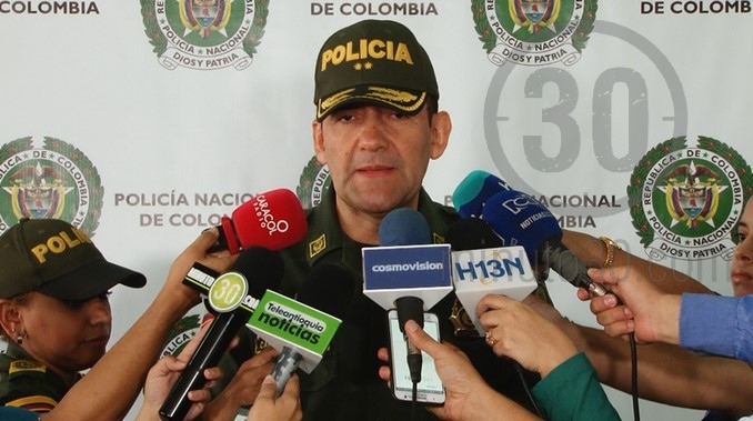 General Carlos Rodríguez, comandante de la Región 6 de la Policía