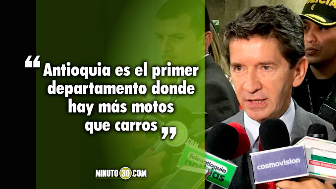 Gobernador de Antioquia propone peajes para motos para disminuir accidentalidad