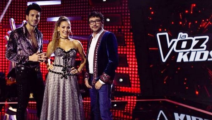 Sebastián Yatra, Fanny Lu y Andrés Cepeda/ Jurados de La Voz Kids Caracol