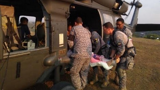 Fuerza Aérea trasladó a las dos mujeres heridas durante ataque sicarial en Segovia