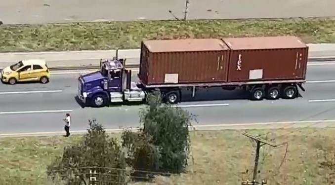 Avanza la protesta de camioneros en el norte del Valle de Aburrá