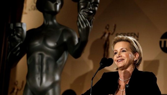 la actriz estadounidense y presidenta del Gremio de Actores de Cine (SAG) y de la Federación Americana de Artistas de Radio y Televisión (AFTRA), Gabrielle Carteris. EFEArchivo