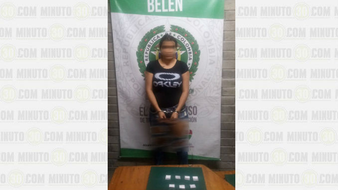 Capturada cuando pretendía ingresar con droga a la Estación de Policía Belén 1 Mujer_Capturada.jpg