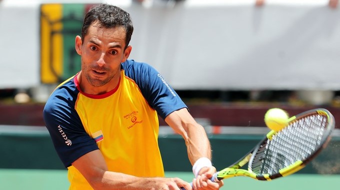 Los tenistas colombianos afinan estrategia para enfrentar a Brasil en Copa Davis 1 Santiago Giraldo tenista