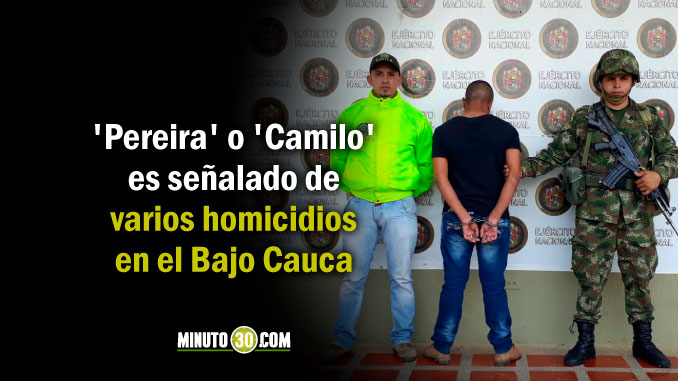 Así cayó alias 'Pereira', cabecilla de 'Los Caparrapos'