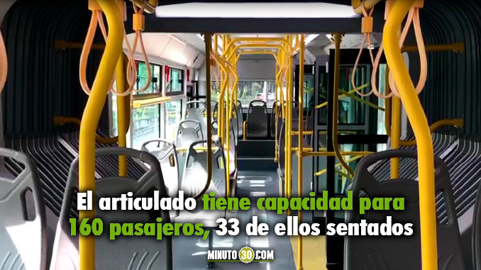 Línea 1 de buses del Metro ya cuenta con su primer bus eléctrico articulado