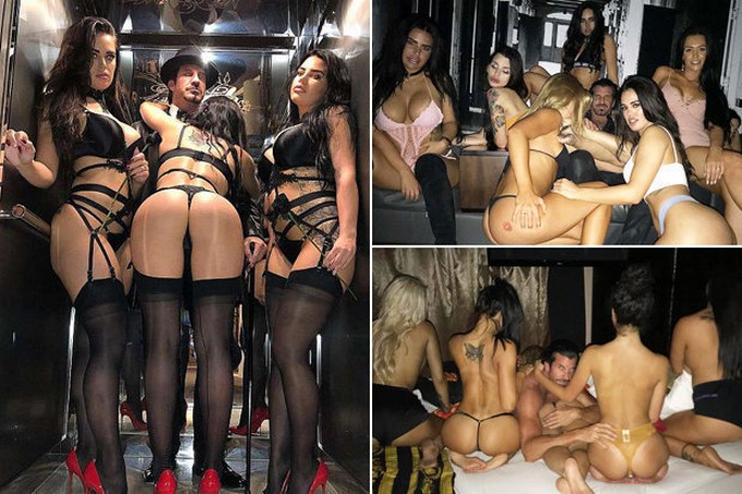 Travers Beynon, su esposa y novia / thesun.co.uk