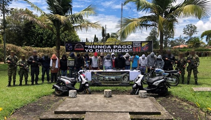 El operativo que desmanteló a 'Los Polacos', banda dedicada a la extorsión en el Oriente antioqueño