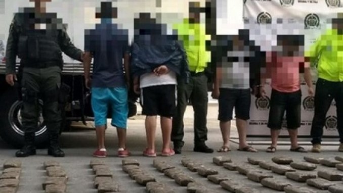 Seis capturados por transportar marihuana tipo cripy en un camión