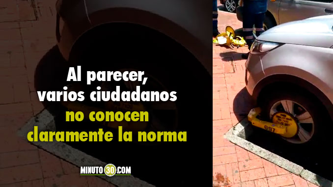 Los cepos en zonas de parqueo autorizados, así funcionan