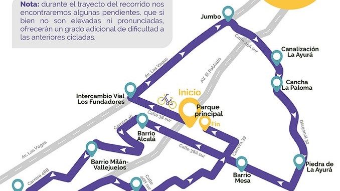 ciclada-nocturna-envigado-1 Este miércoles se realizará en Envigado la primera Ciclada Nocturna del año