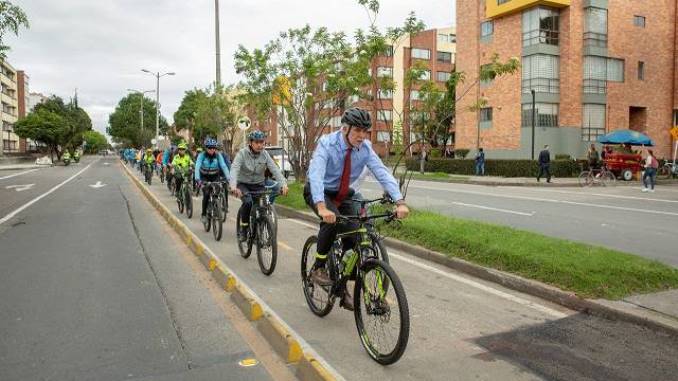 Enrique Peñalosa inauguración cicloruta bogota