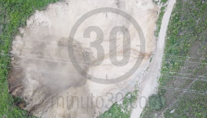 Así se ve el nuevo derrumbe en el túnel de Hidroituango