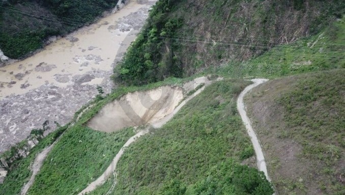 Así se ve el nuevo derrumbe en el túnel de Hidroituango