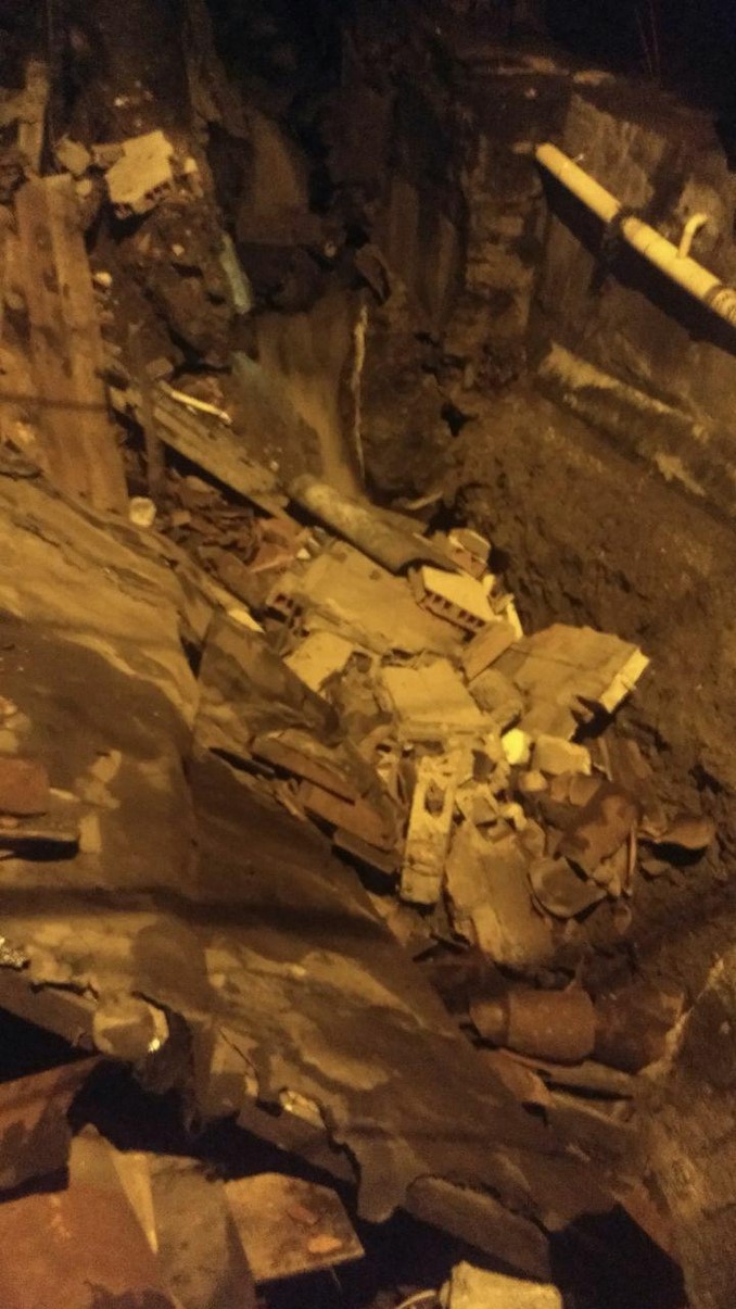 Preocupación en el barrio París. Vivienda se derrumbó tras fuertes lluvias