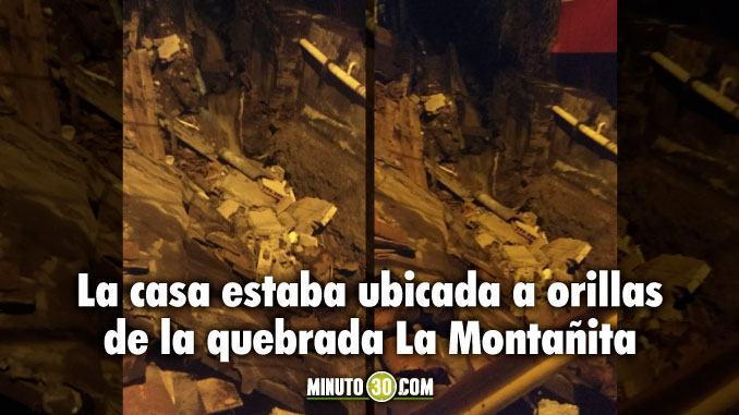 Preocupación en el barrio París. Vivienda se derrumbó tras fuertes lluvias