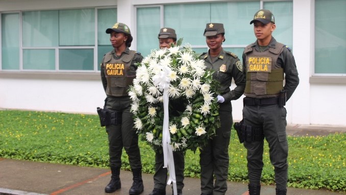 Policía en el Chocó realizó un homenaje a los uniformados víctimas del conflicto