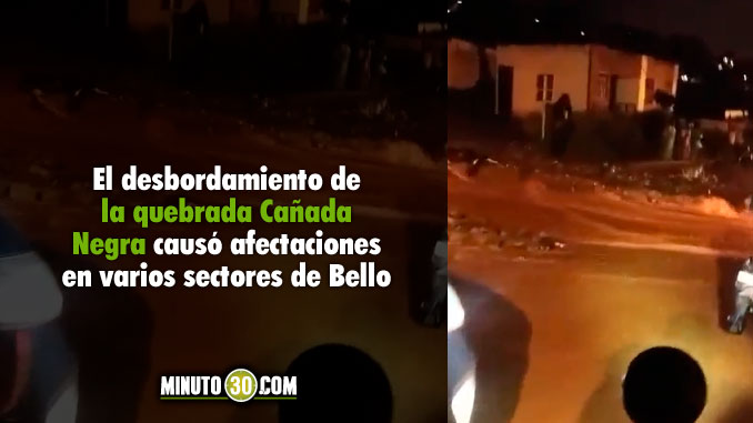 La vía a Machado también resultó afectada por las inundaciones