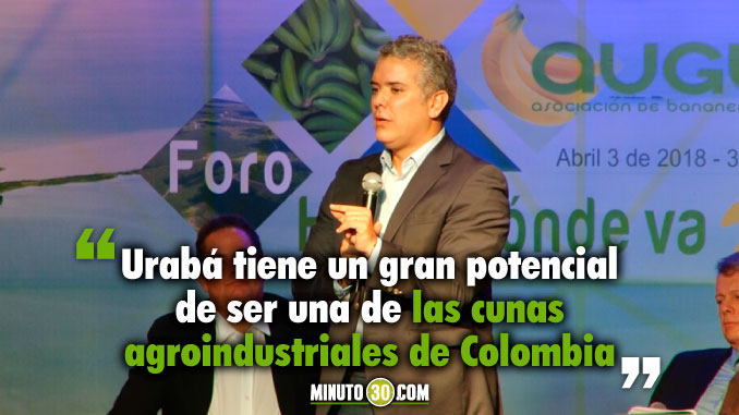 VIDEO: Aumentar la producción bananera y acabar con el ‘Clan del Golfo’, las metas de Iván Duque para el Urabá antioqueño