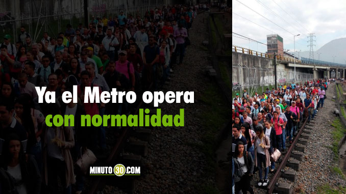 Así se vio la evacuación de la estación Acevedo del Metro