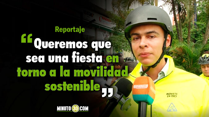 Con actividades en bicicleta y caminando inició en Medellín la jornada del día sin carro y sin moto